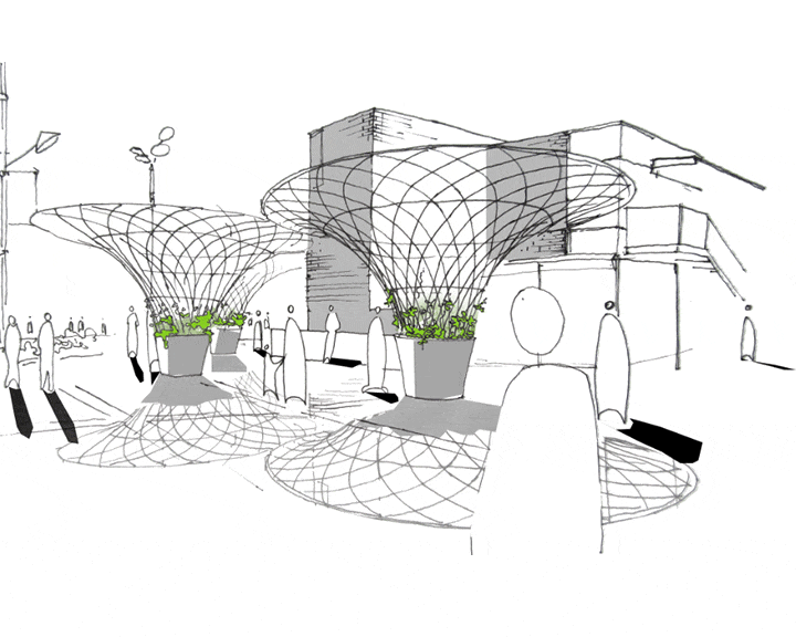 Urban Canopee Canopy animation drawing design 